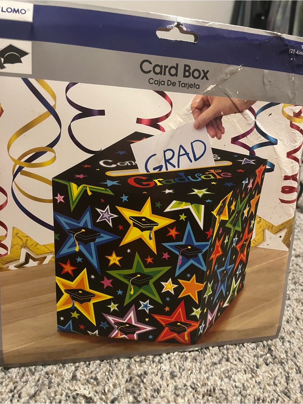 Card Box — Multicolor Graduation Star Design - Picture 3 of 6